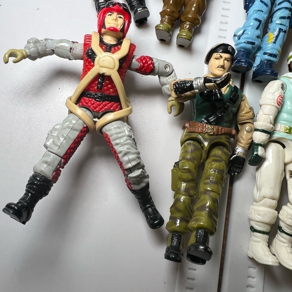 Vintage GI Joe Lot Of 8 Grand Slam Alpine Dusty Shock Wave Crazy Legs - Picture 5 of 5